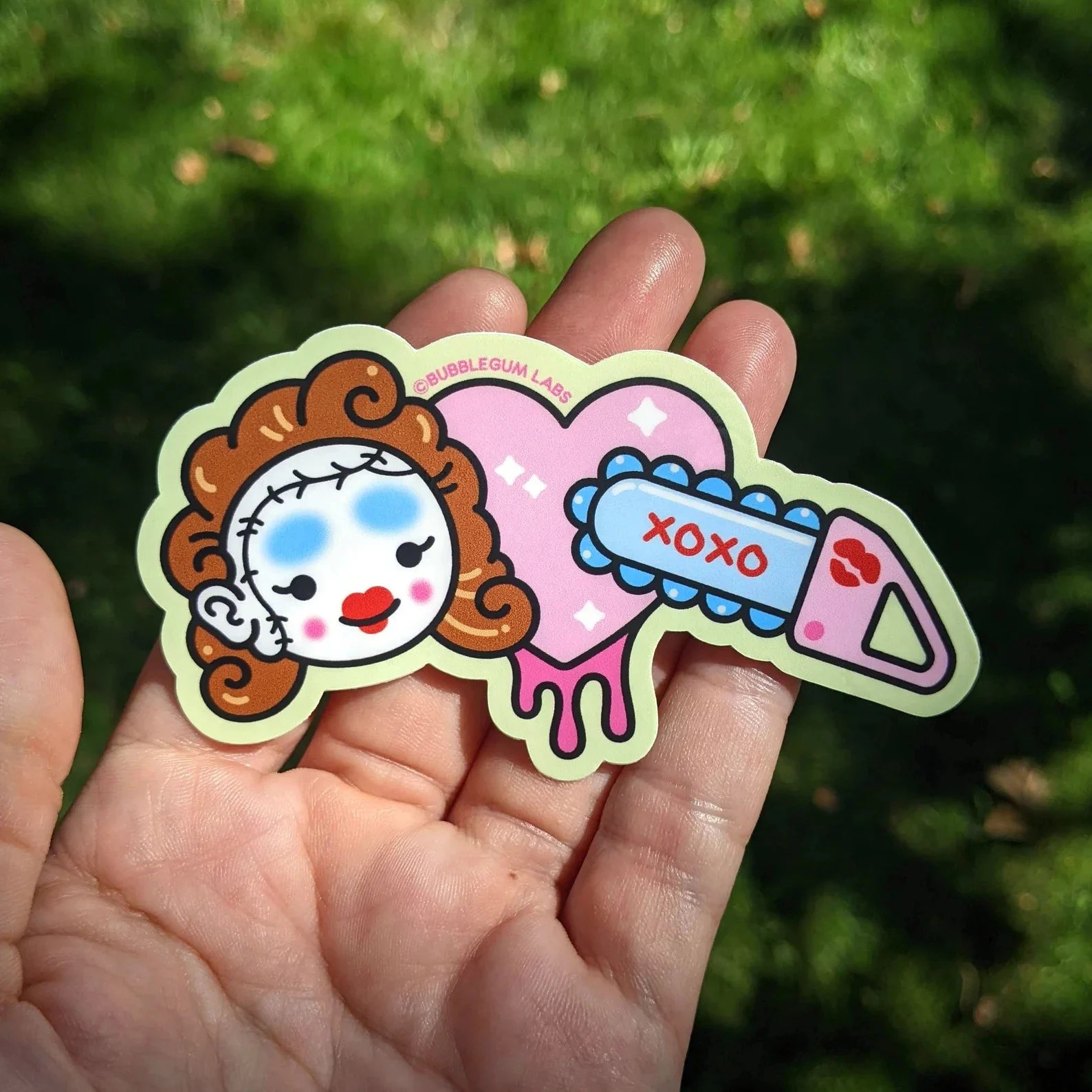 RePop Gifts I Heart Chainsaw Sticker