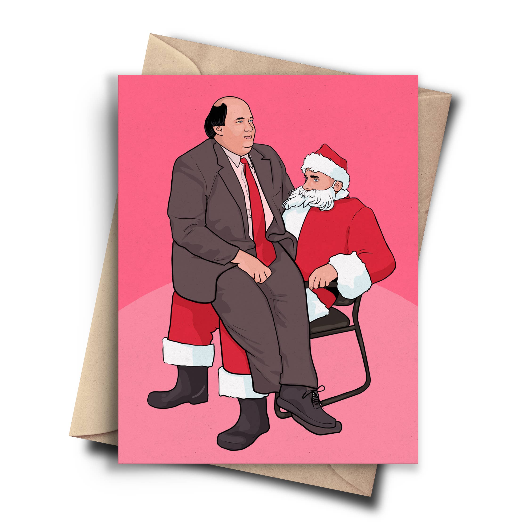 RePop Gifts Funny Christmas Card The Office Holiday Card Santa Claus