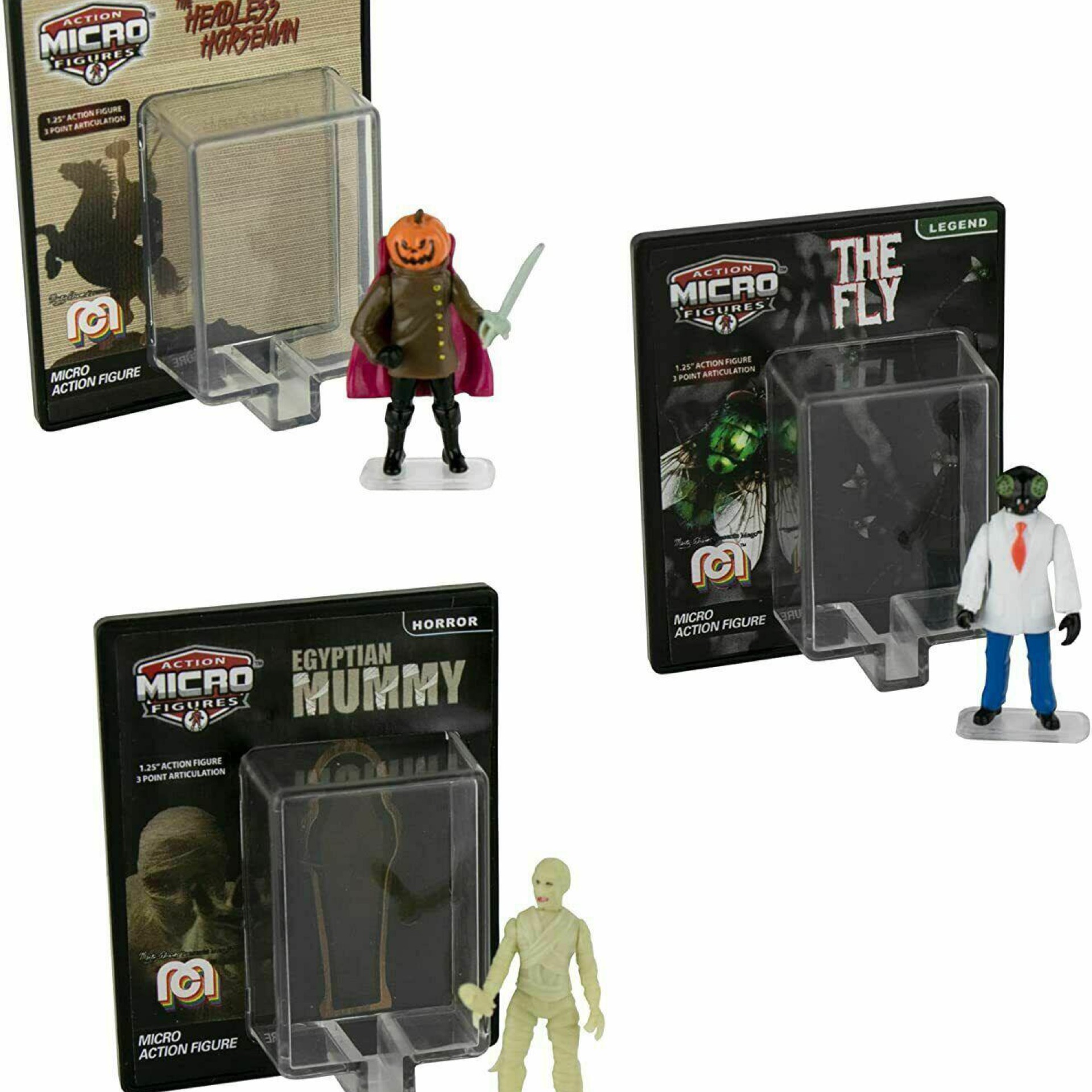 World's Smallest Universal Studios Horror Micro Action Figures 3Pack