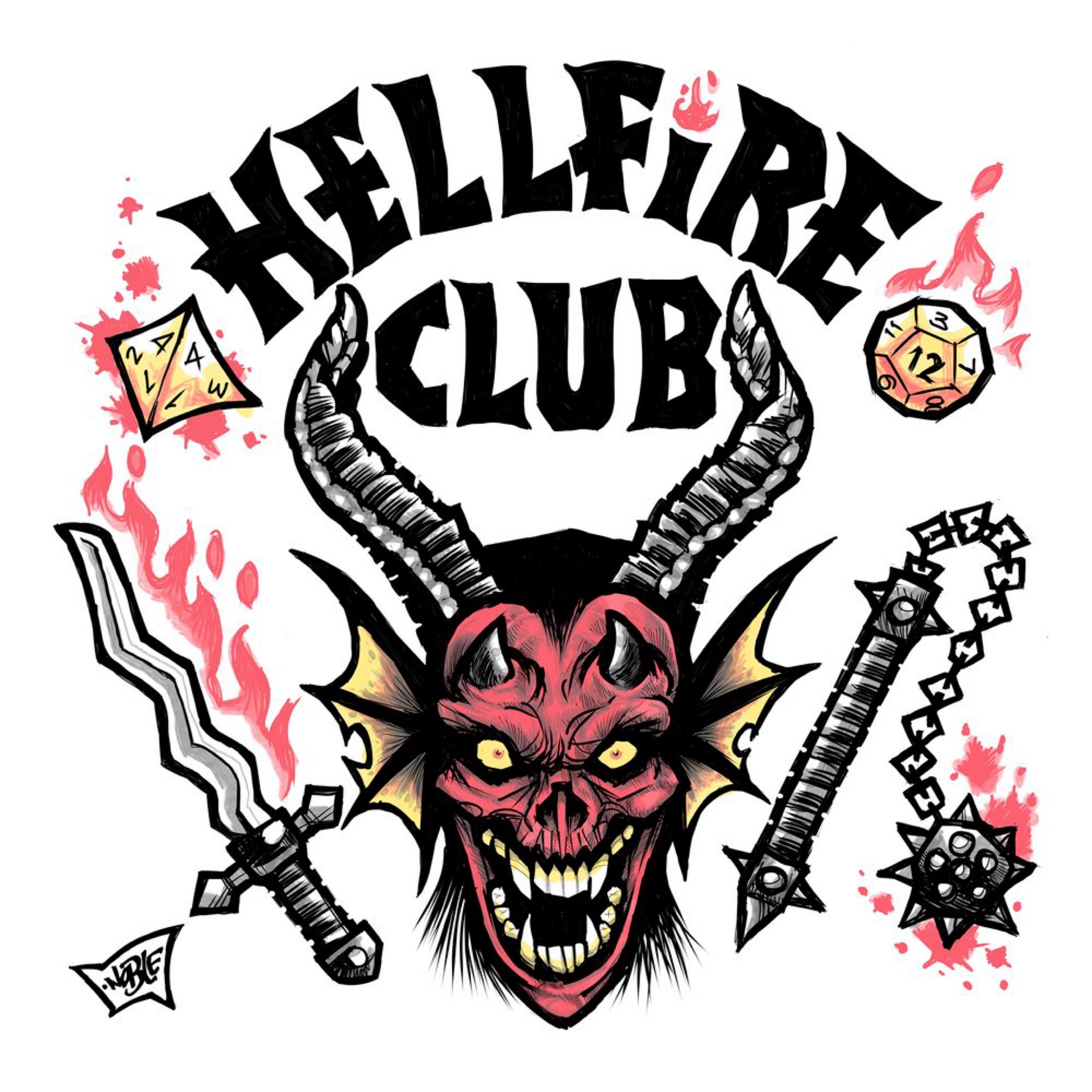 RePop Gifts Noble Hardesty Hellfire Club Sticker