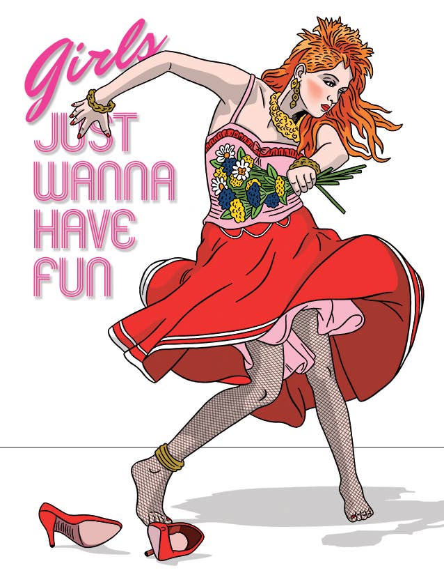 RePop Gifts Cyndi Lauper Happy Birthday Card