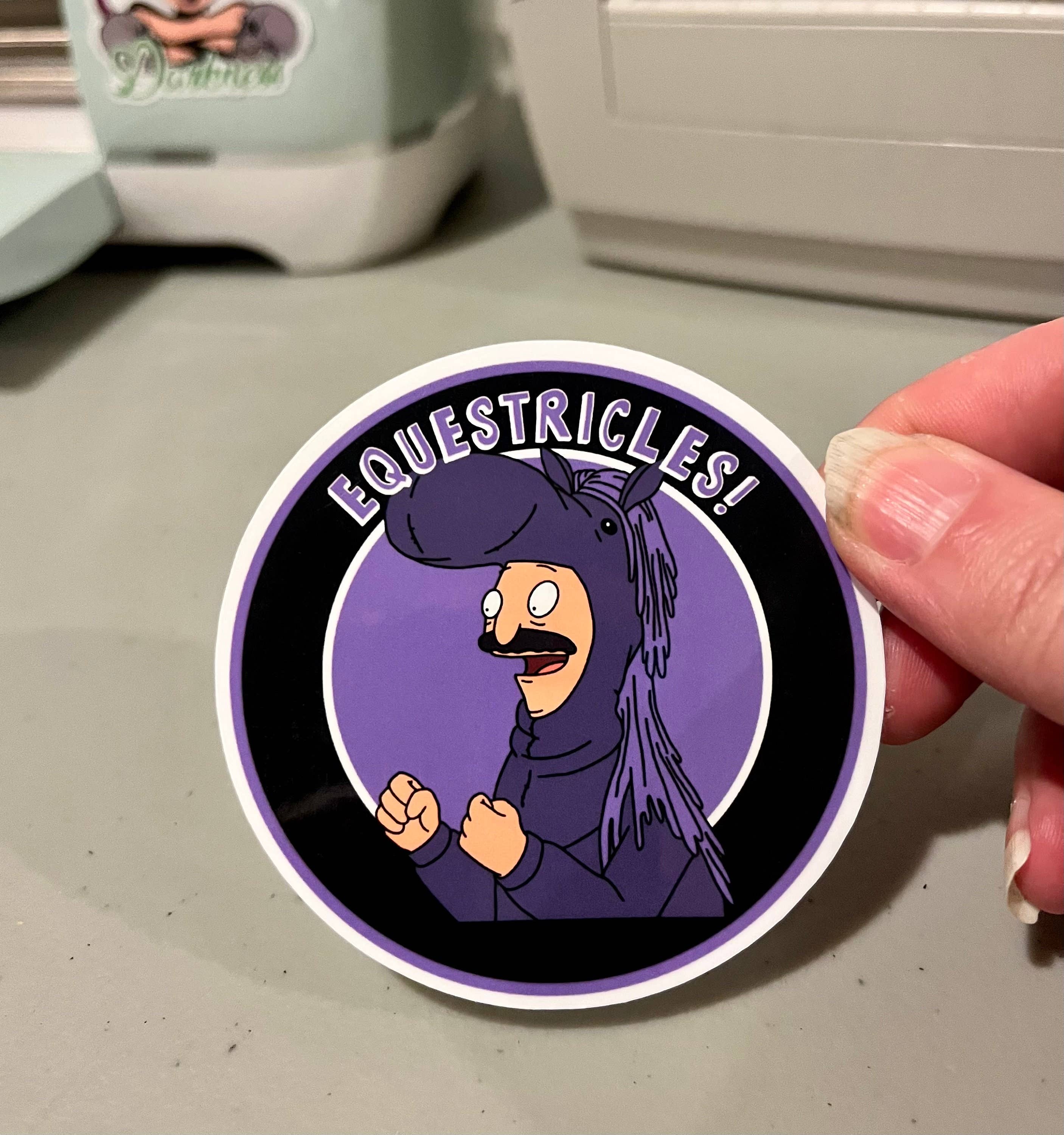 Bob’s Burgers, Bob, Equestricles, Vinyl Sticker RePop Gifts
