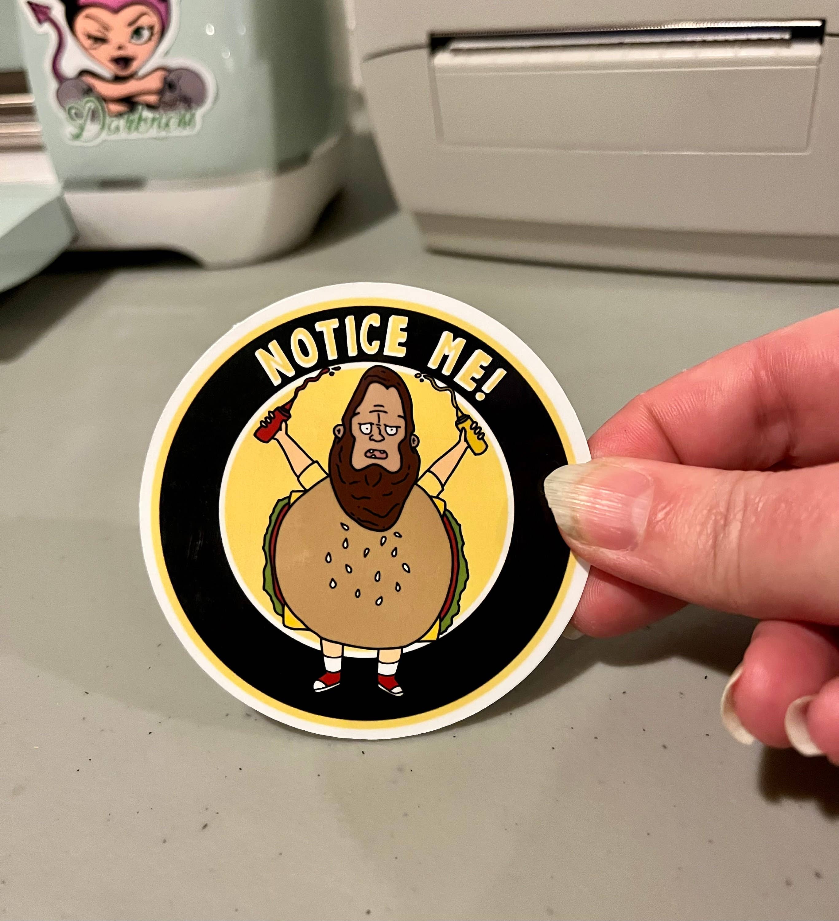 RePop Gifts Bob's Burgers, Gene, Beefsquatch, Vinyl Sticker
