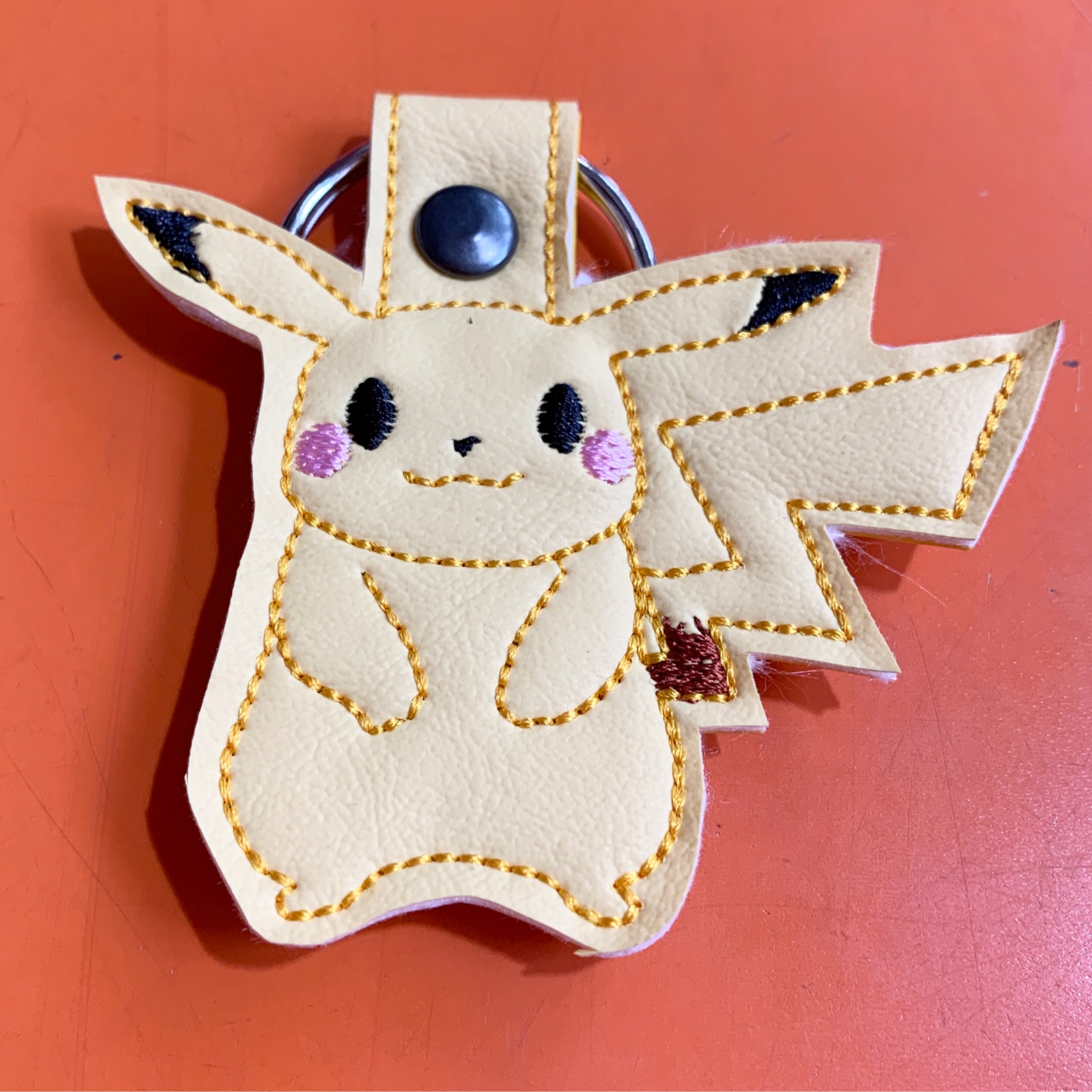 RePop Gifts Pikachu Embroidered Keychain