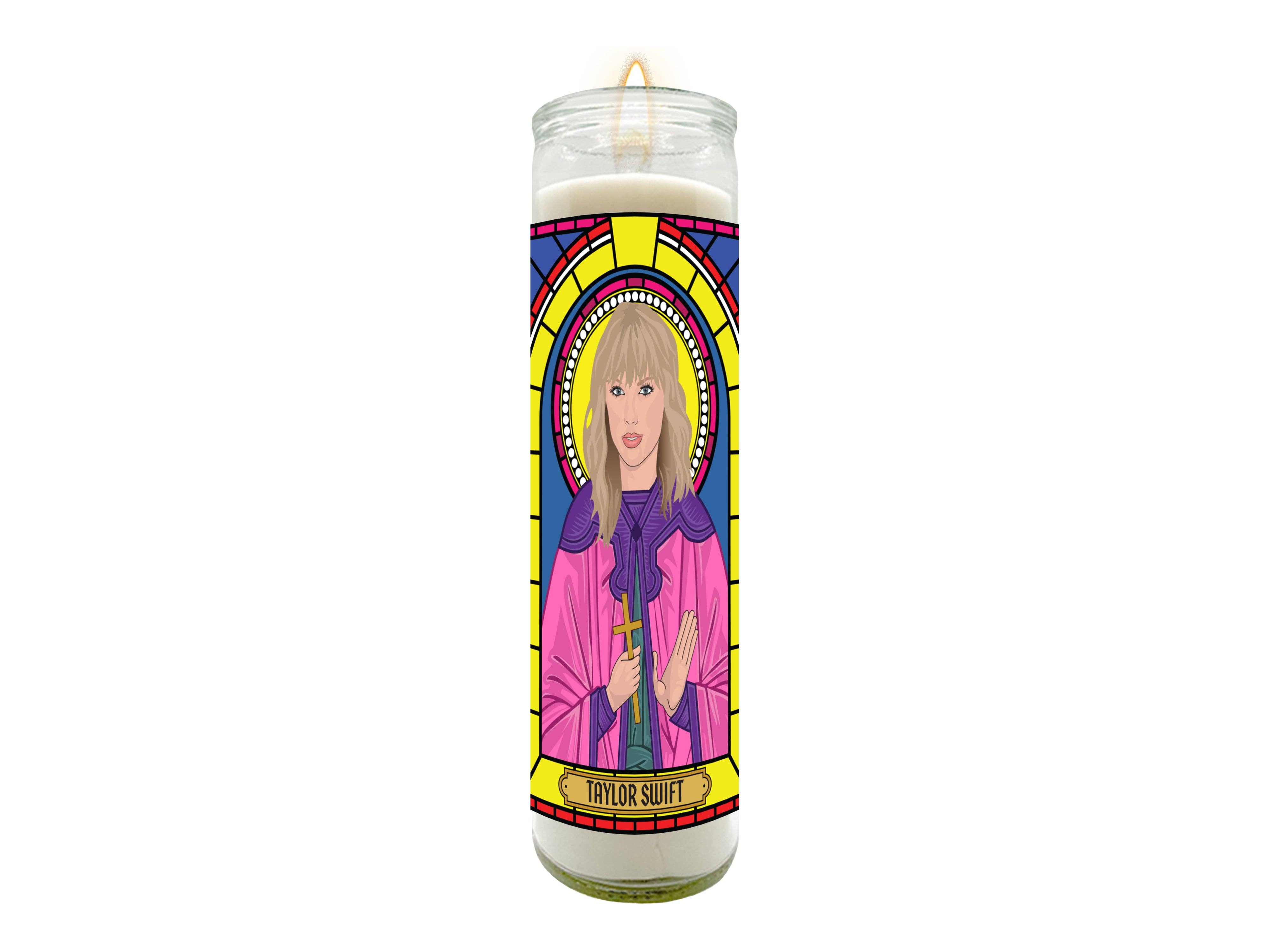 RePop Gifts Taylor Swift Illustrated Prayer Style Candle