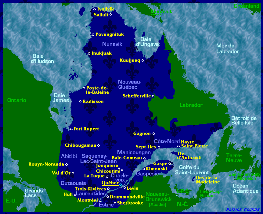 Cartes du Québec de 1867 à aujourd'hui par Patrick Couture