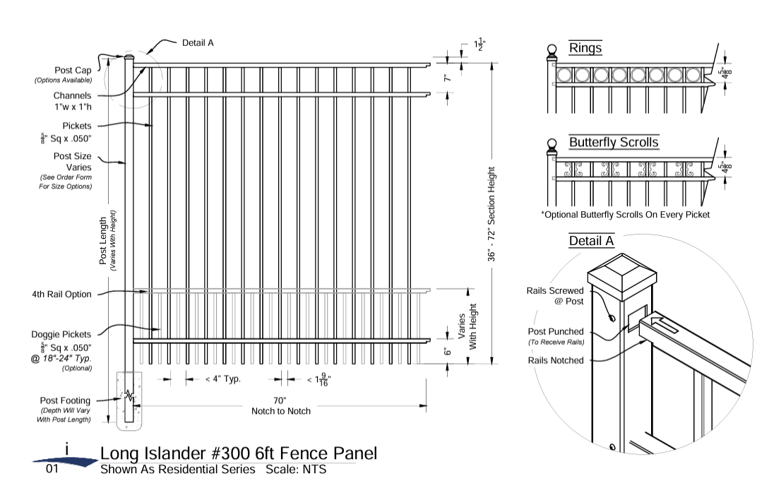Aluminum Fence Panels Long Islander repurposedMATERIALS