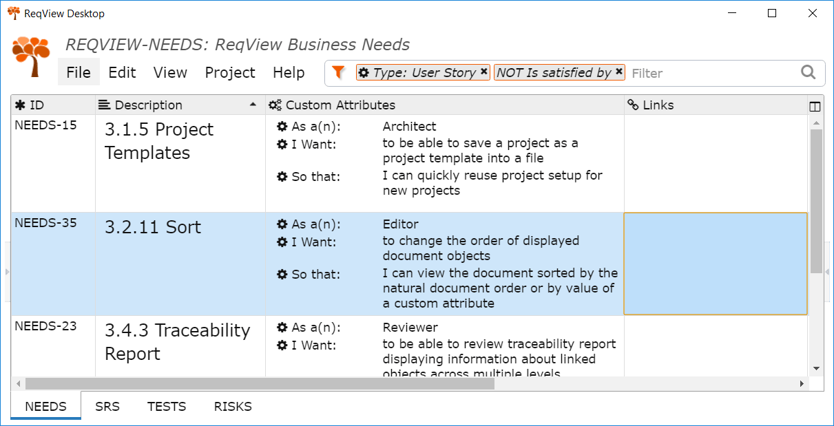 Requirements Coverage Gaps