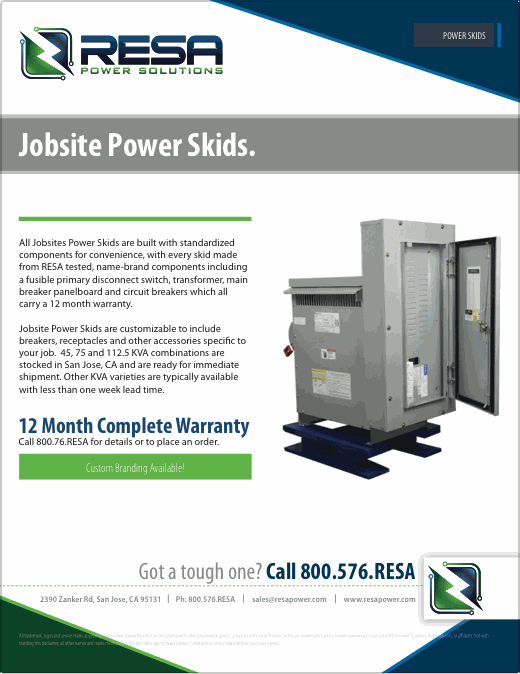 Product Literature RESA Power