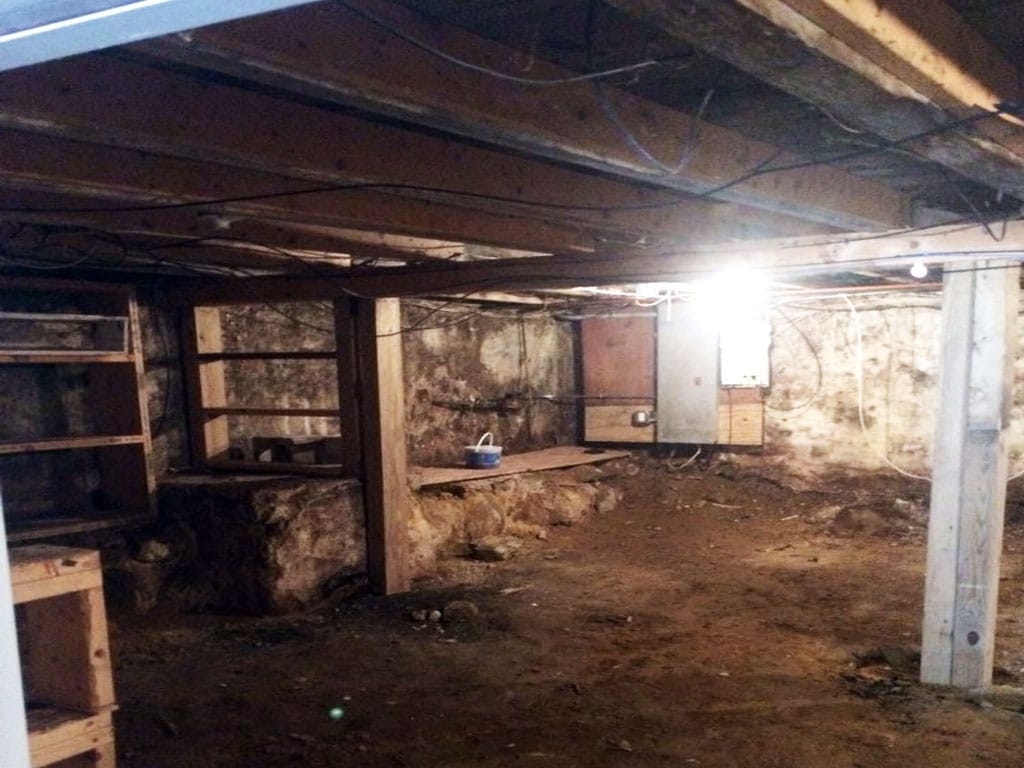 Before and After A Dirty Damp Nasty Crawlspace Transformation