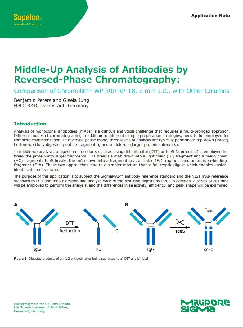 A comparison of digestion protocols for middleup analysis with RPC