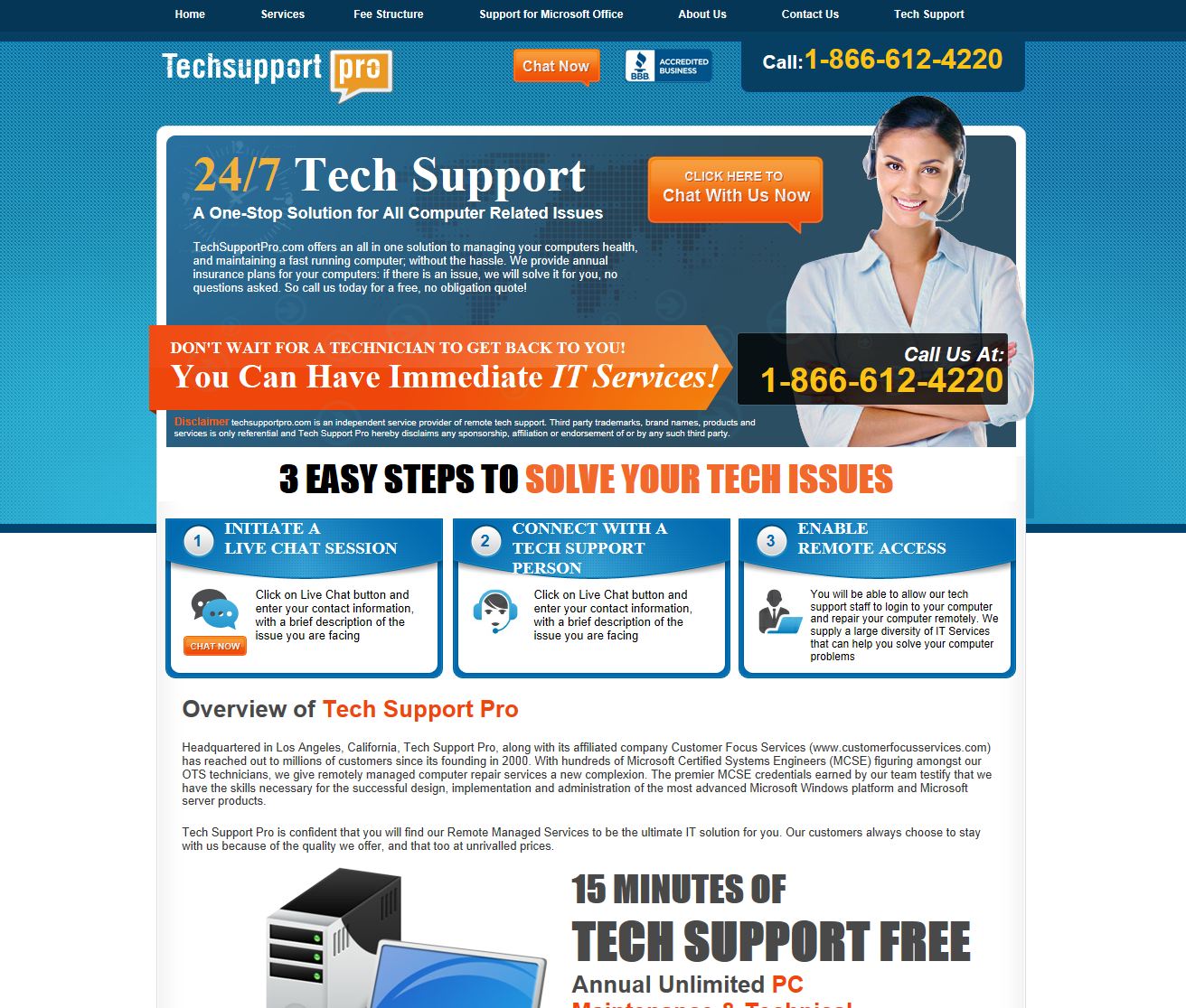 Tech Support Pro Rated 5/5 stars by 1 Consumers