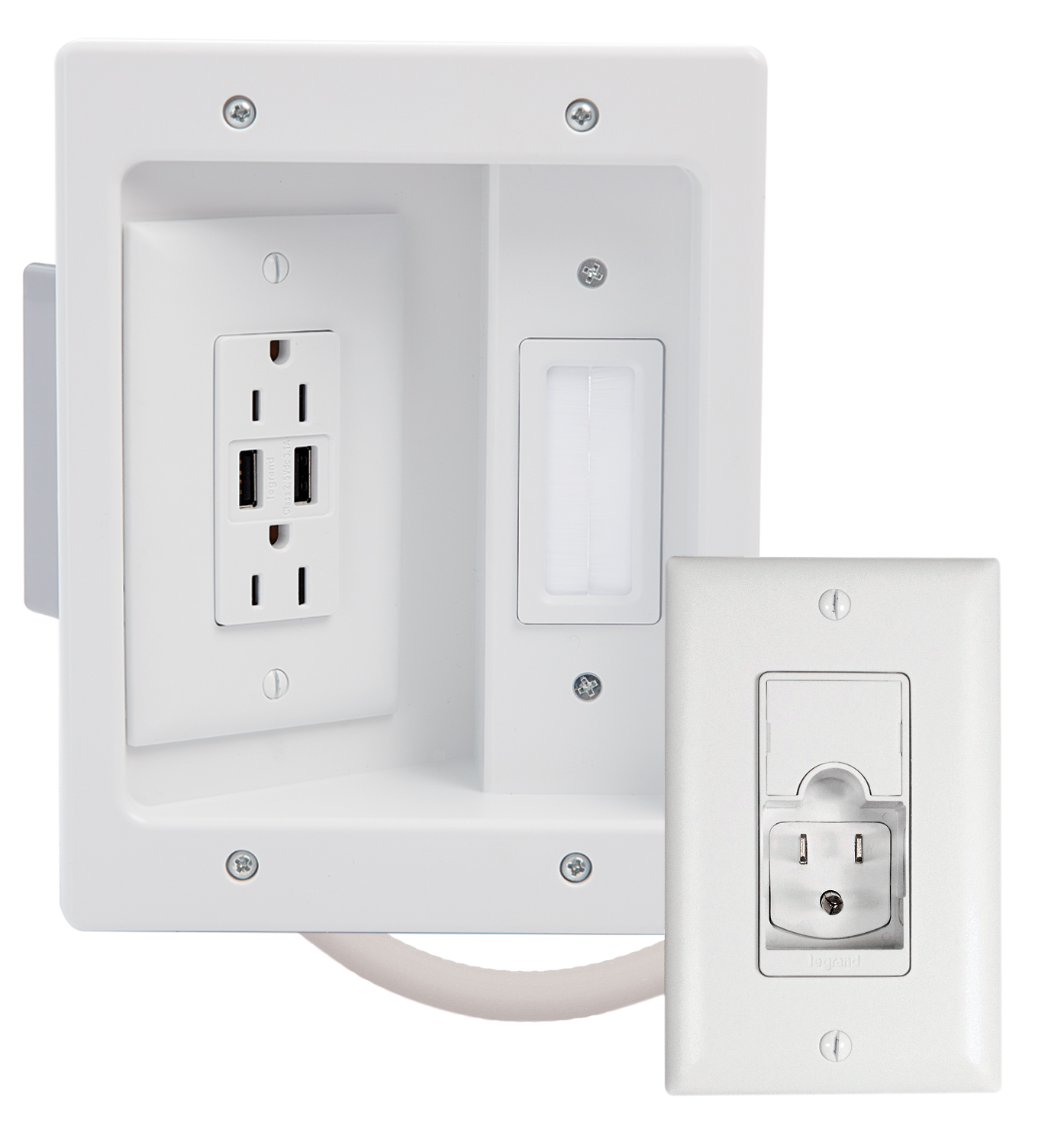 Legrand AV Introduces New OnQ InWall Power and Cable Management