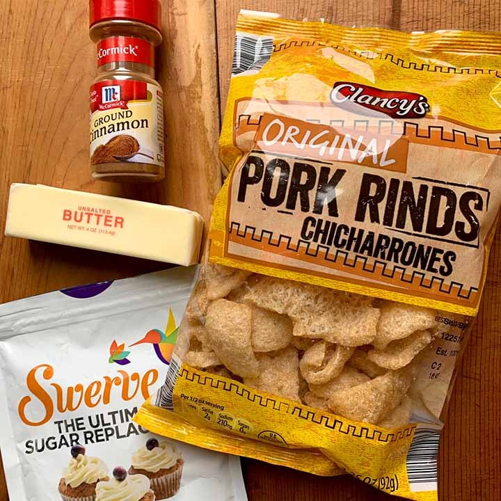 Cinnamon Sugar Keto Pork Rinds {0 carb} Resolution Eats