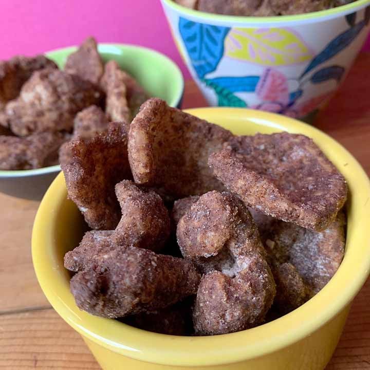 Cinnamon Sugar Keto Pork Rinds {0 carb} Resolution Eats