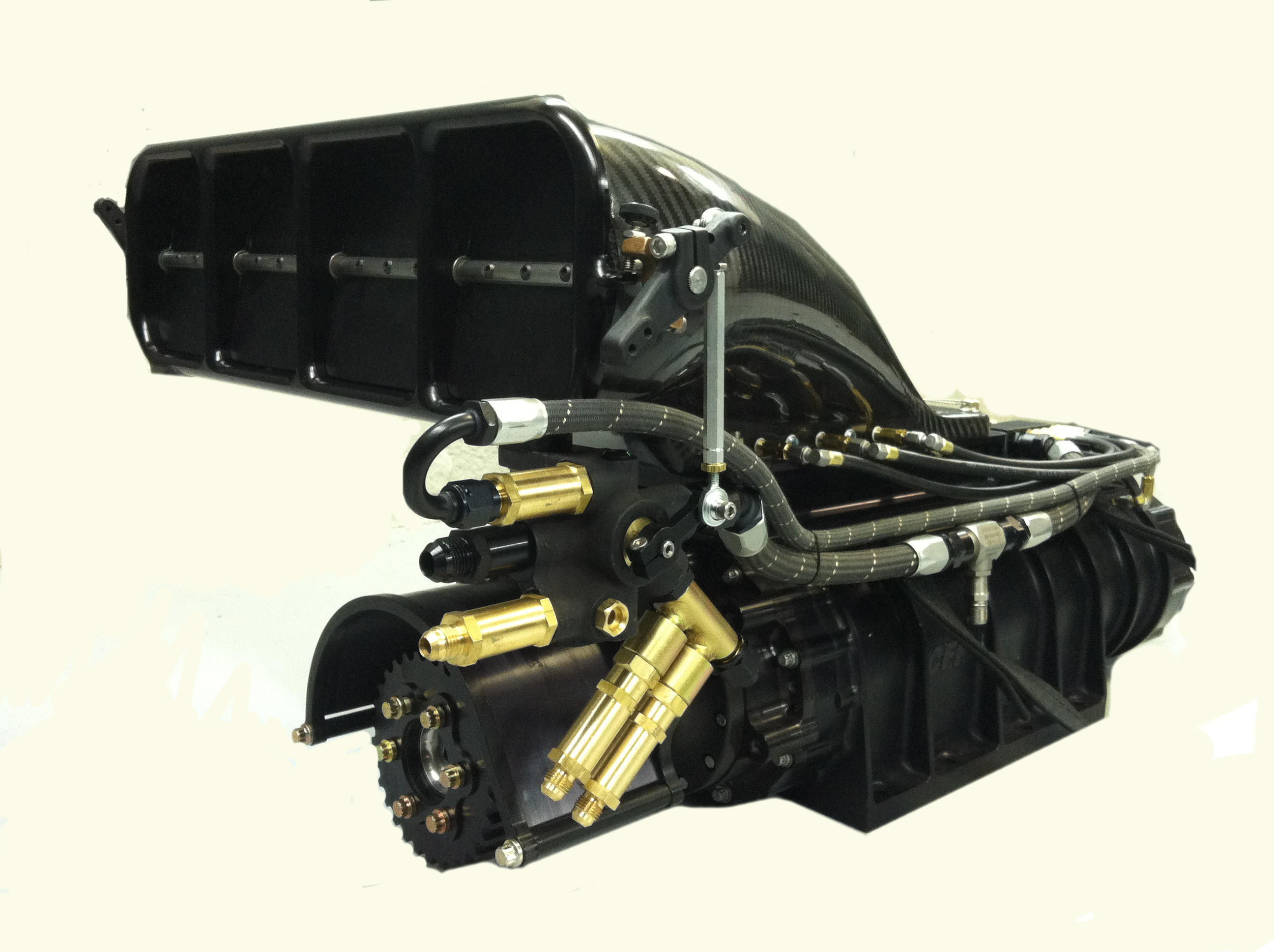 The New CFH AF4 Carbon Fiber Injector Hat for Roots Superchargers Resolution Racing Services