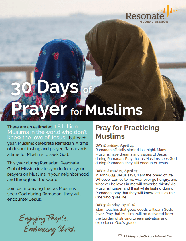 30 Days of Prayer for Muslims Resonate Global Mission