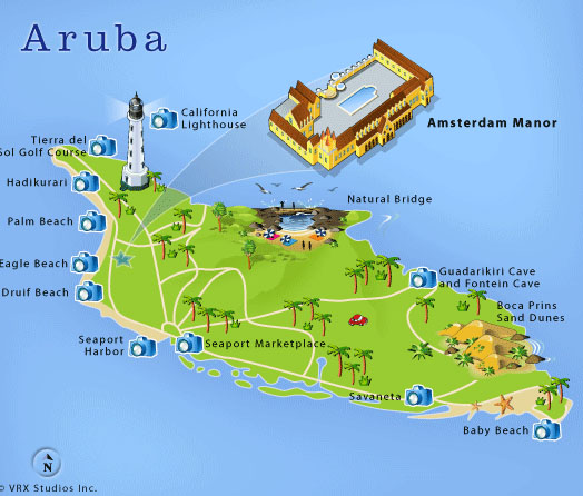 Resort Map Amsterdam Manor Aruba