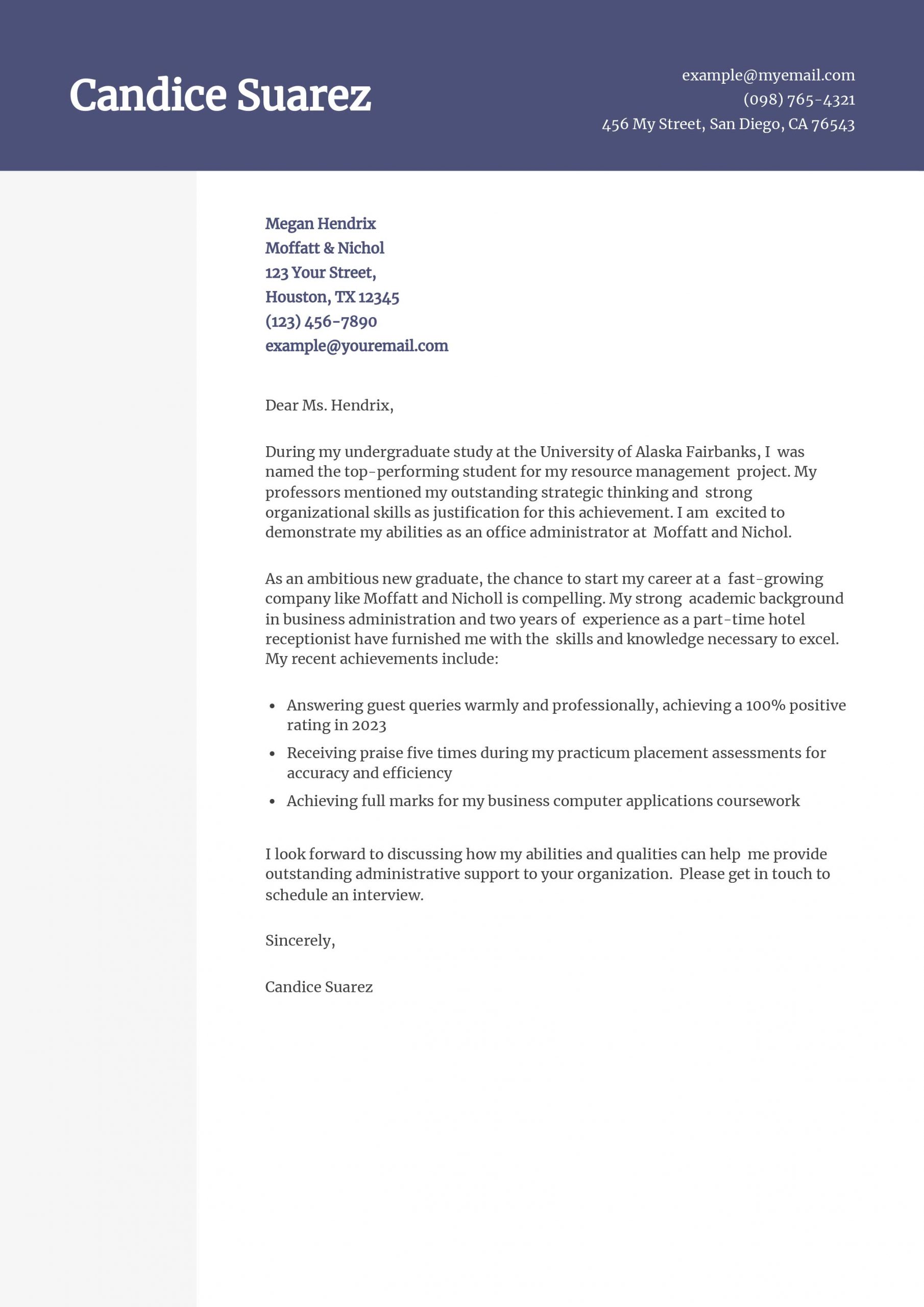 College Cover Letter Examples and Templates for 2025