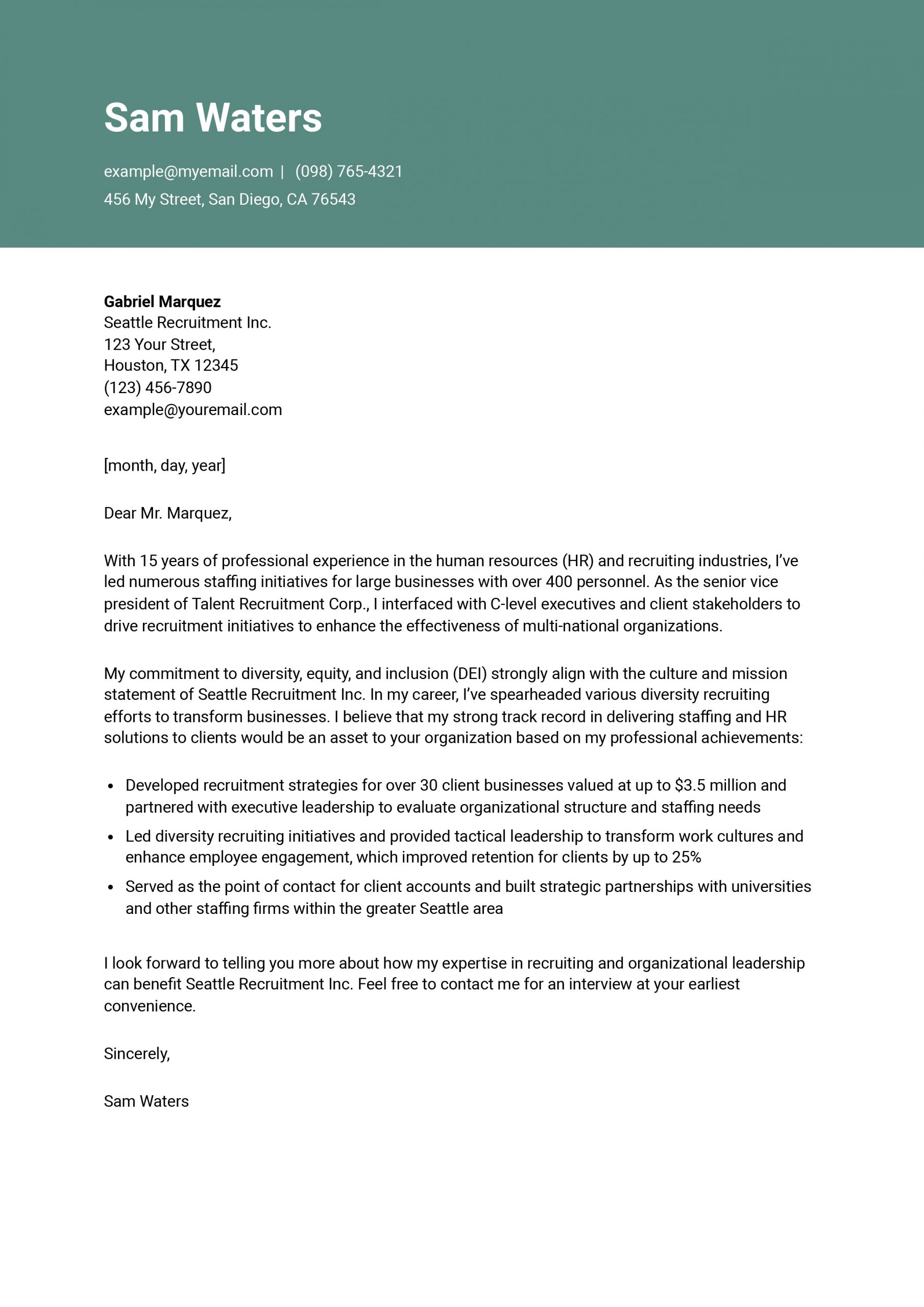 Executive Cover Letter Examples and Templates for 2025 Executive Cover Letter Examples and Templates for 2025