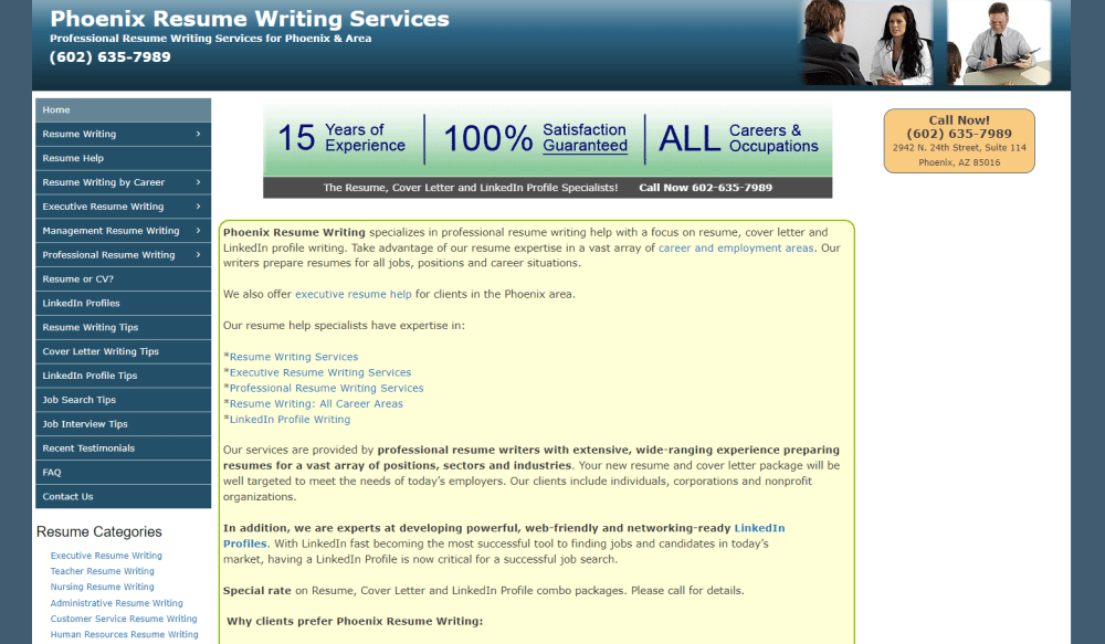 Best Professional Resume Writing Services in Phoenix, Arizona of 2023