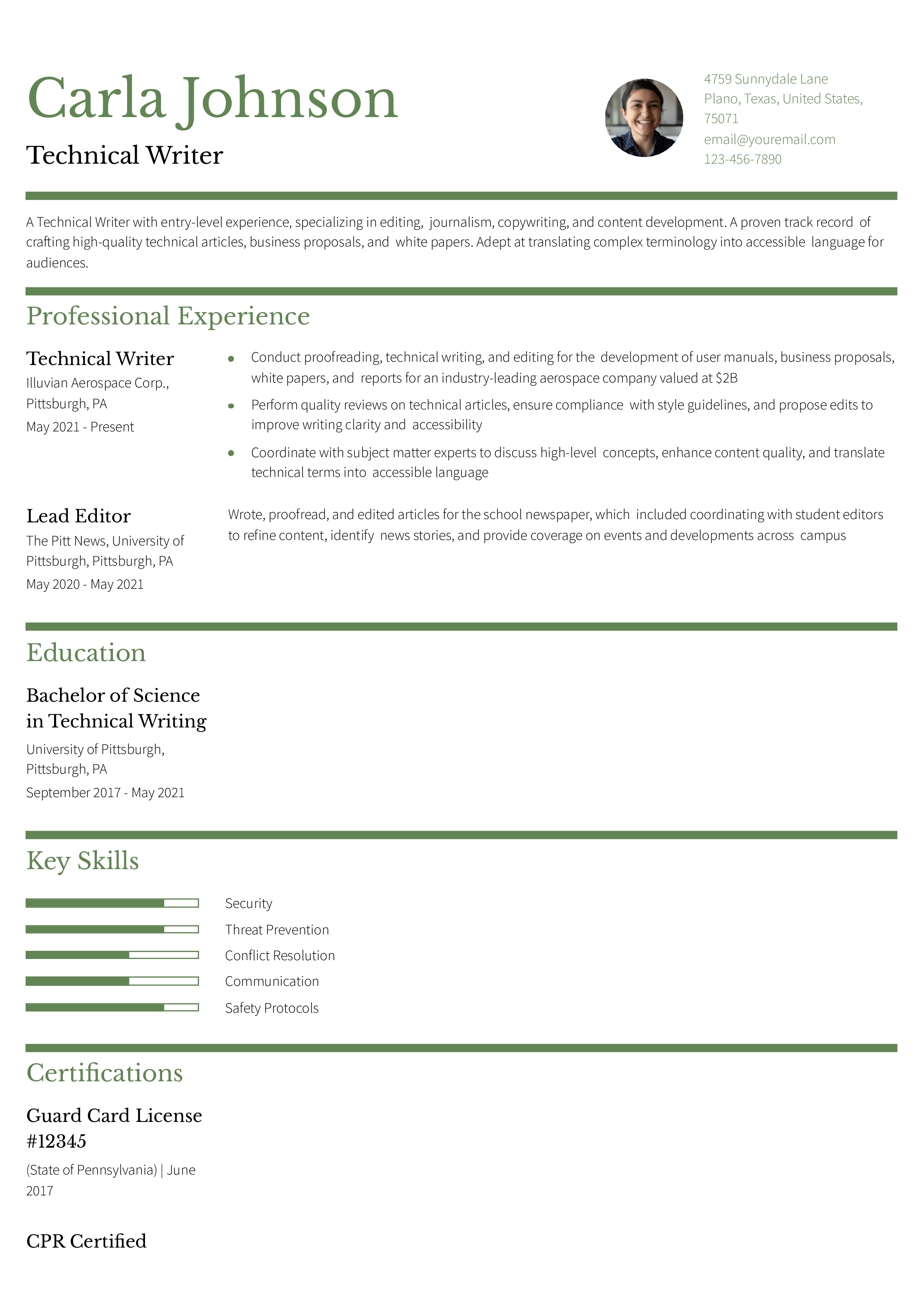 Free Resume Examples and Samples for 2025