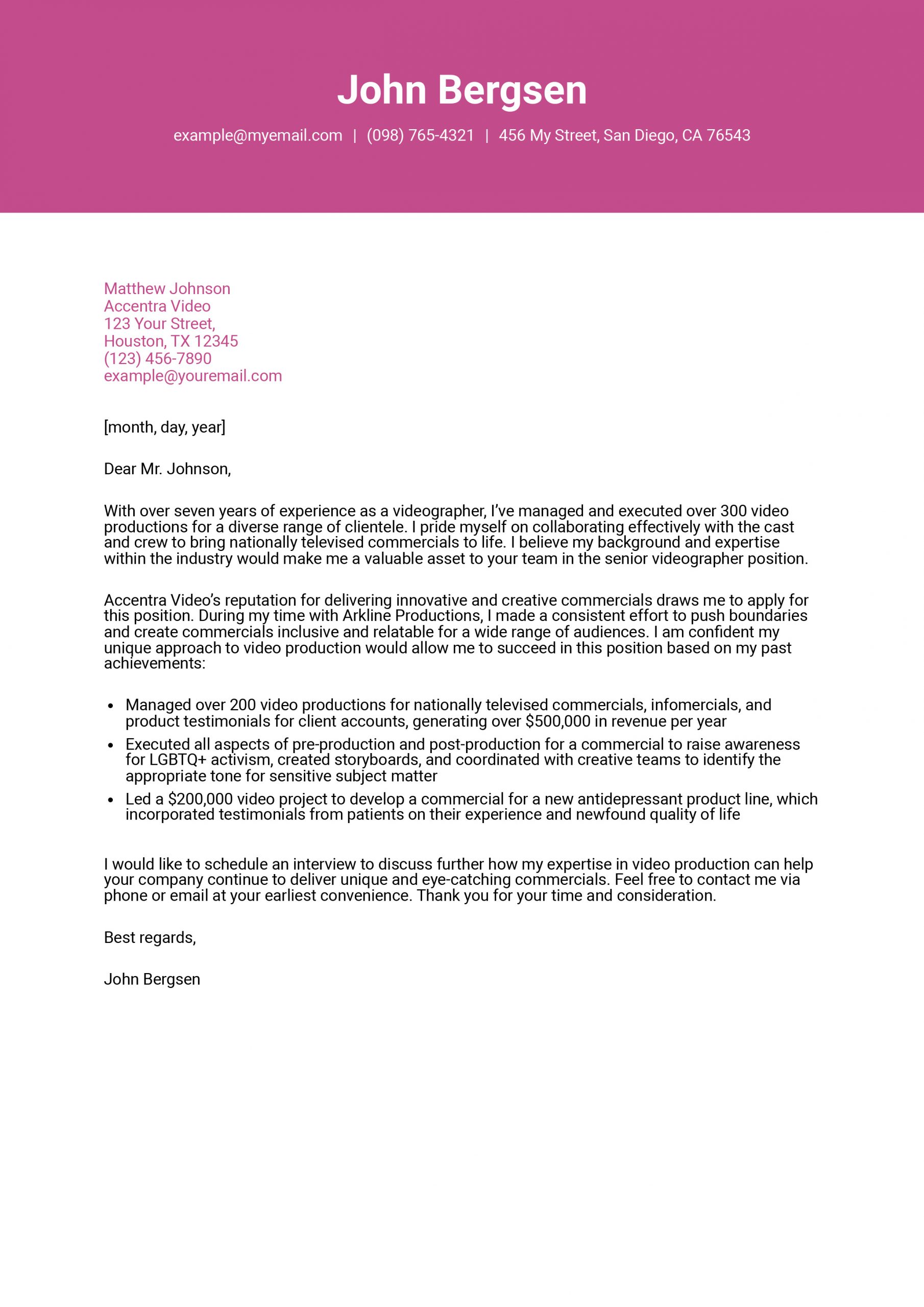 Portfolio Cover Letter Examples and Templates for 2024