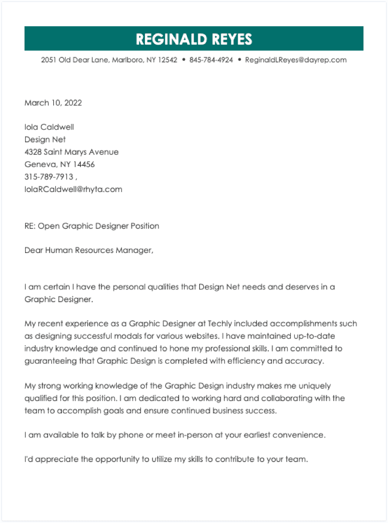 Cover Letter Examples, Samples & Templates for 2023