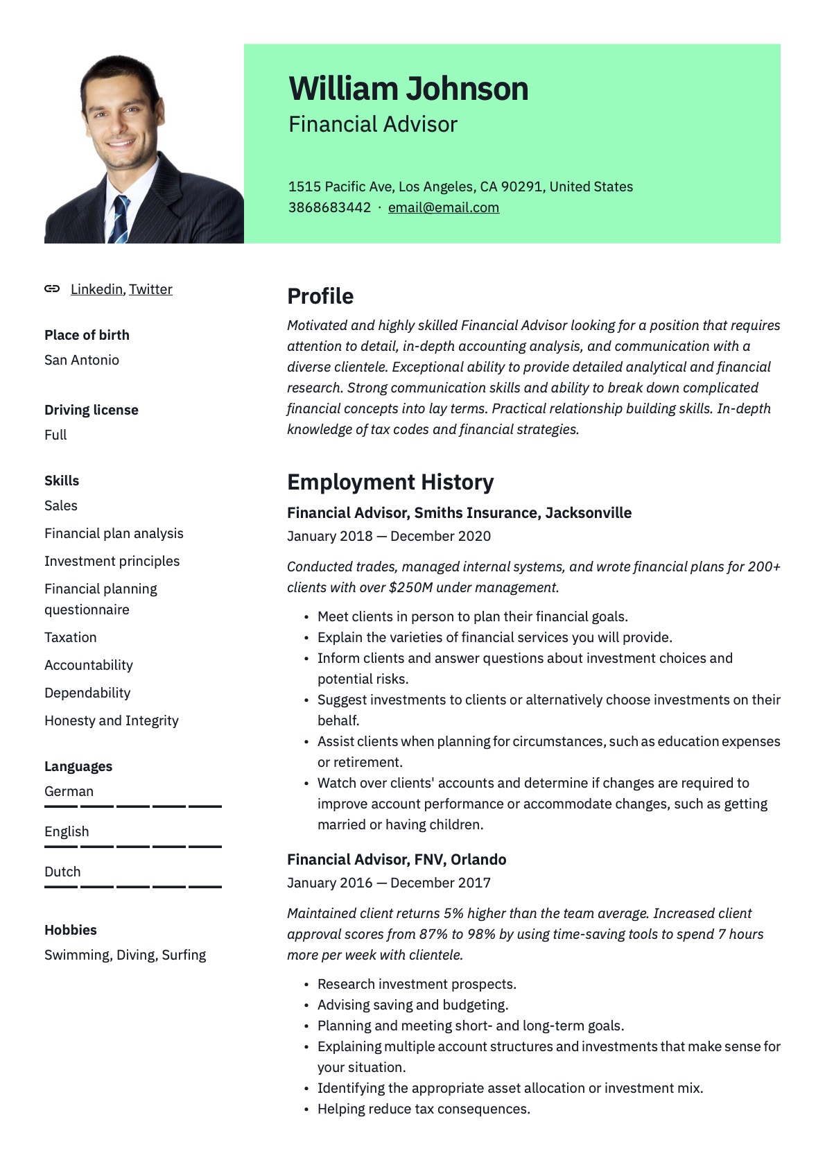 Accounting & Finance Resume Examples 2023 Free PDF's