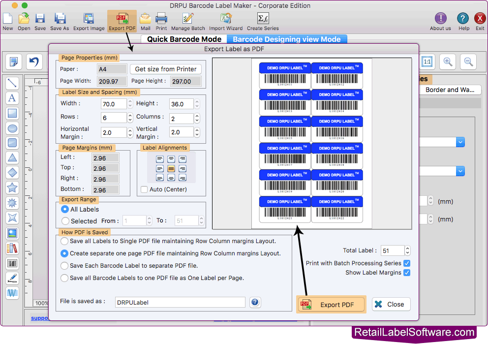 Mac Barcode Label Software Corporate Edition screenshots