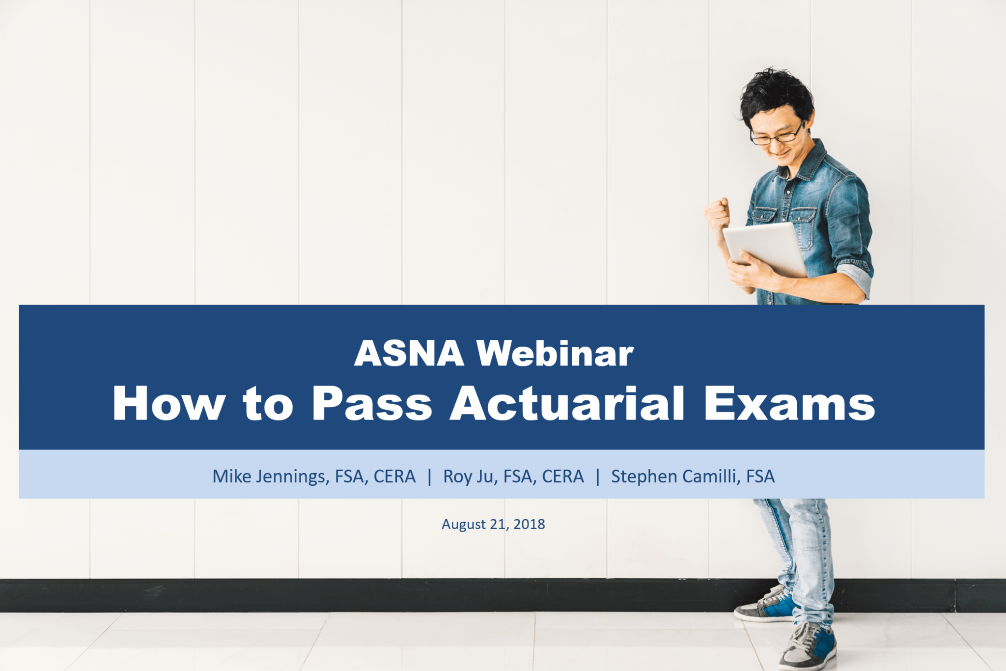 Webinar How to Pass Actuarial Exams Rethink Studying