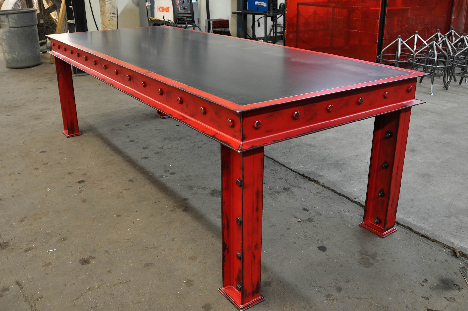 Steel Top Firehouse Model FH6 Vintage Industrial Furniture