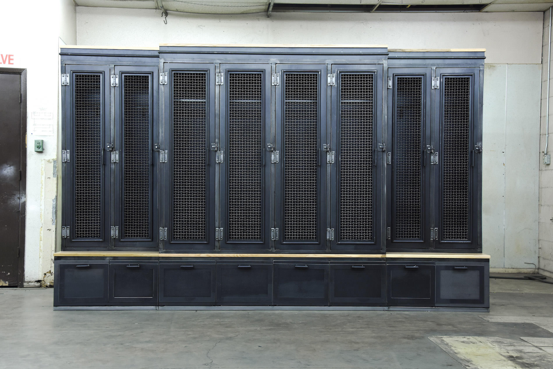 8 Bay Country Club Locker Vintage Industrial Furniture