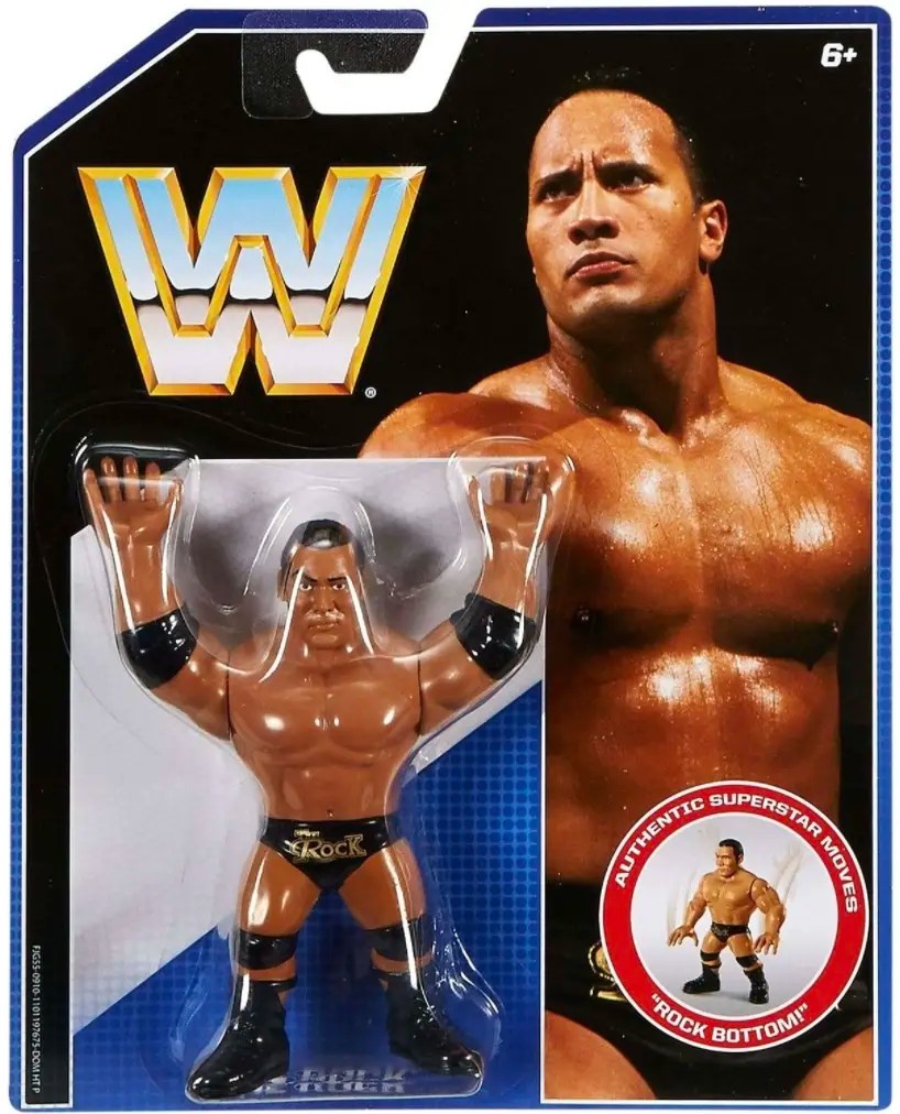 WWE Mattel Retro The Rock Retro Figure