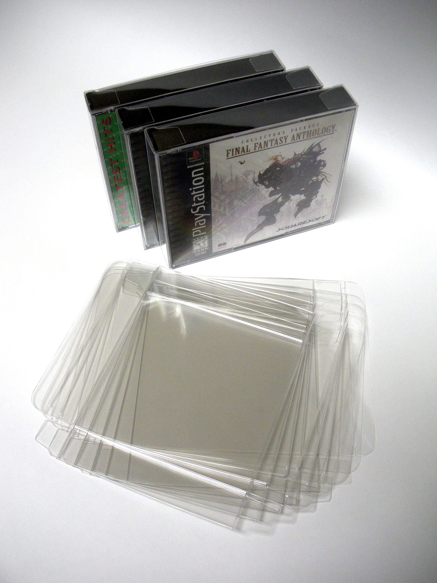 Dual Jewel Case Box Protectors x10 Retro Game Cases 🕹️