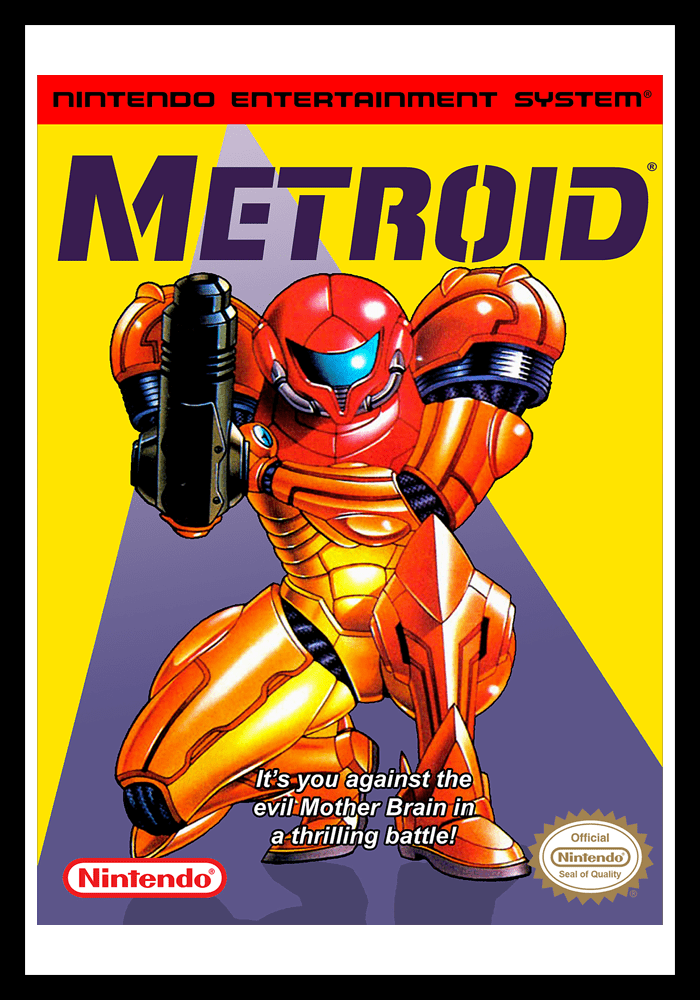 NES Metroid (Yellow) Retro Game Cases