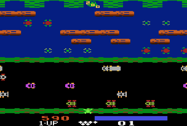 Frogger, The Official (Atari 2600) online game RetroGames.cz