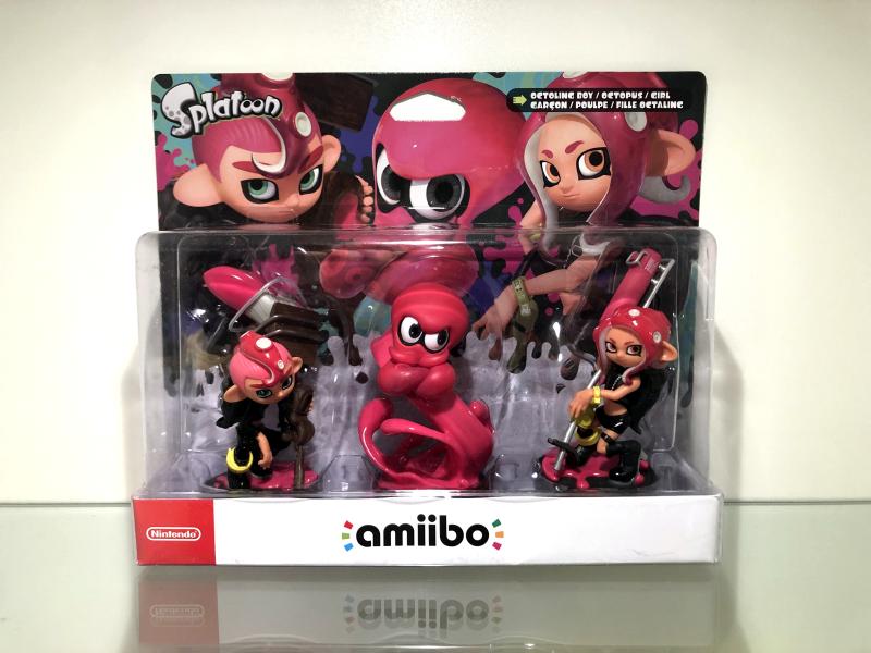 Amiibo Splatoon 3er Pack "Octoling Boy / Octopus / Girls" (Amiibo OVP)