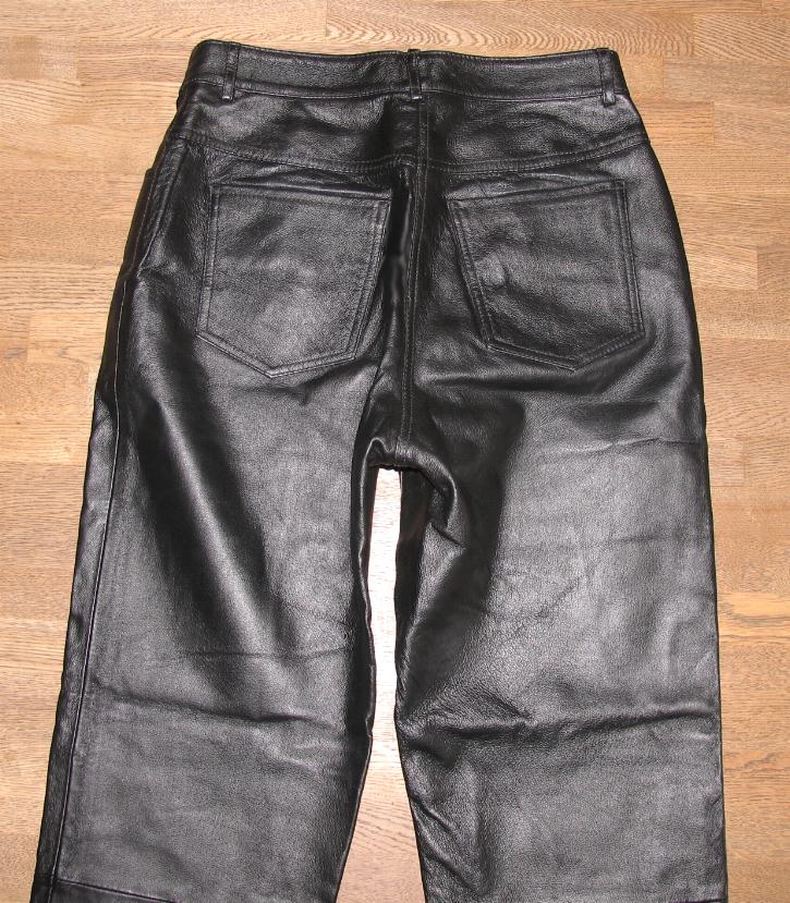 schöne Damen LEDERJEANS / Lederhose in schwarz in Gr. 38 eBay