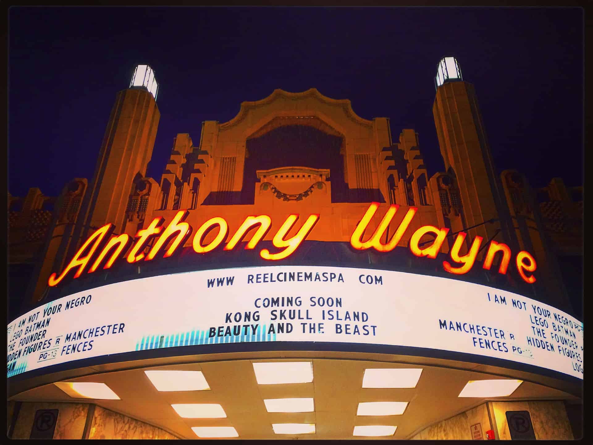 Downtown Movies on The Main Line Anthony Wayne Theater Retro Roadmap
