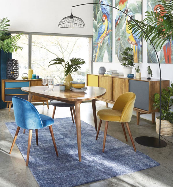 Janeiro midcentury modern furniture at Maisons Du Monde