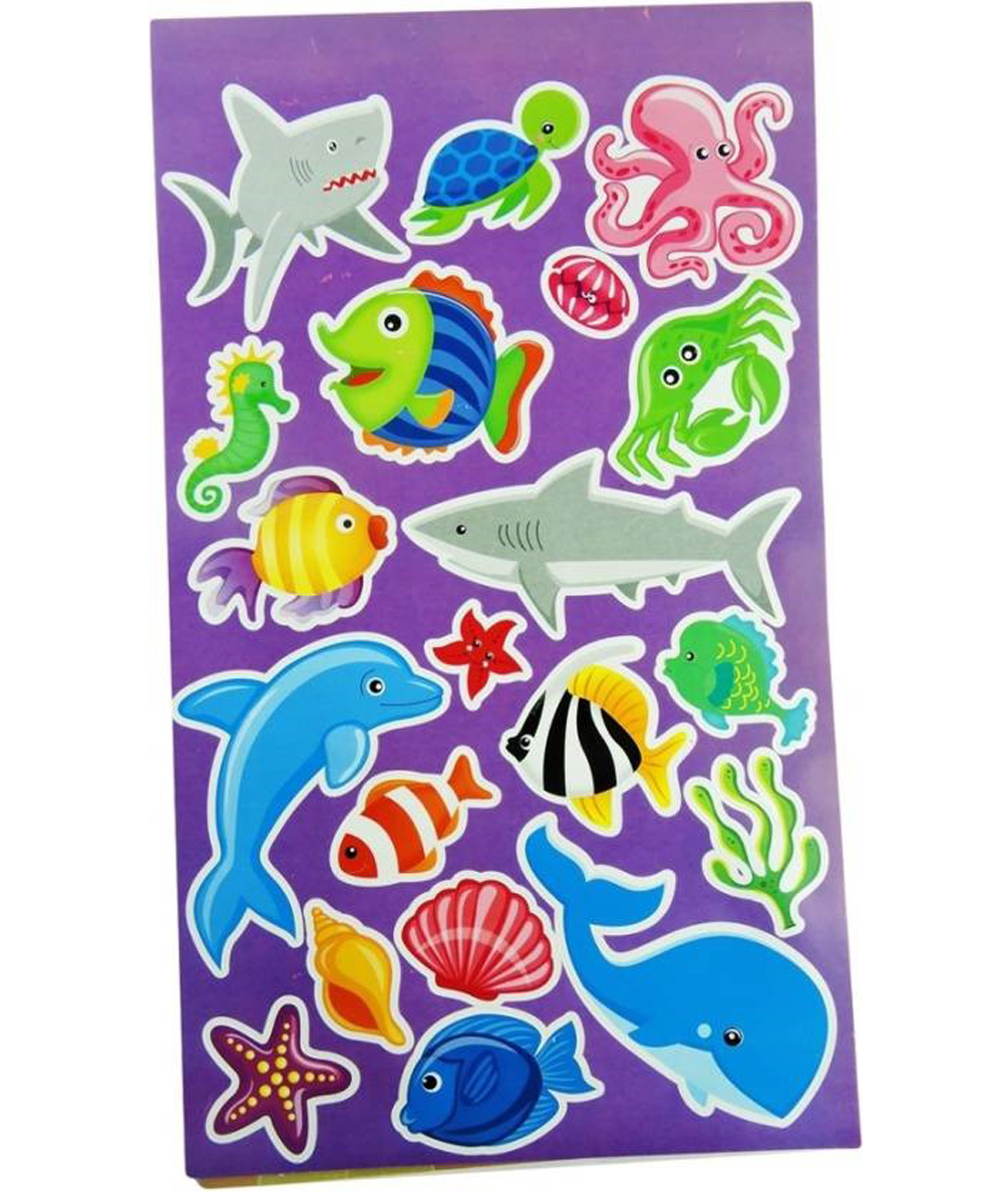 Ocean Theme Stickers Book Underwater Theme 70 Pieces Return Gift Wala