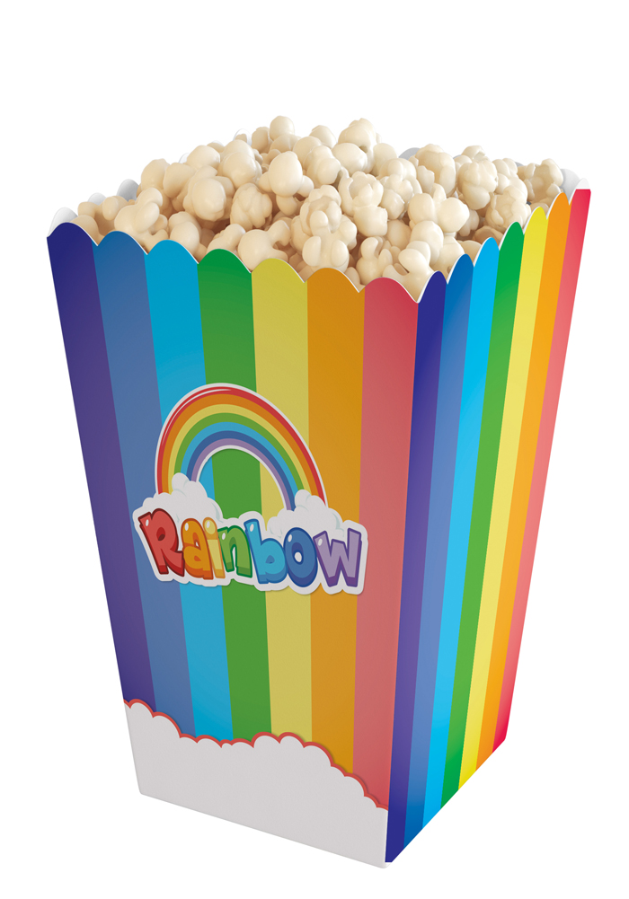 Rainbow Theme Popcorn BoxPack of 10Made in IndiaCustomize