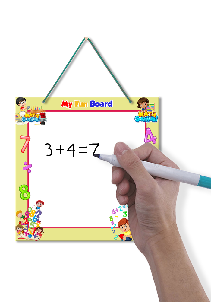 2 in 1 Maths theme Whiteboard with Puzzle and Marker