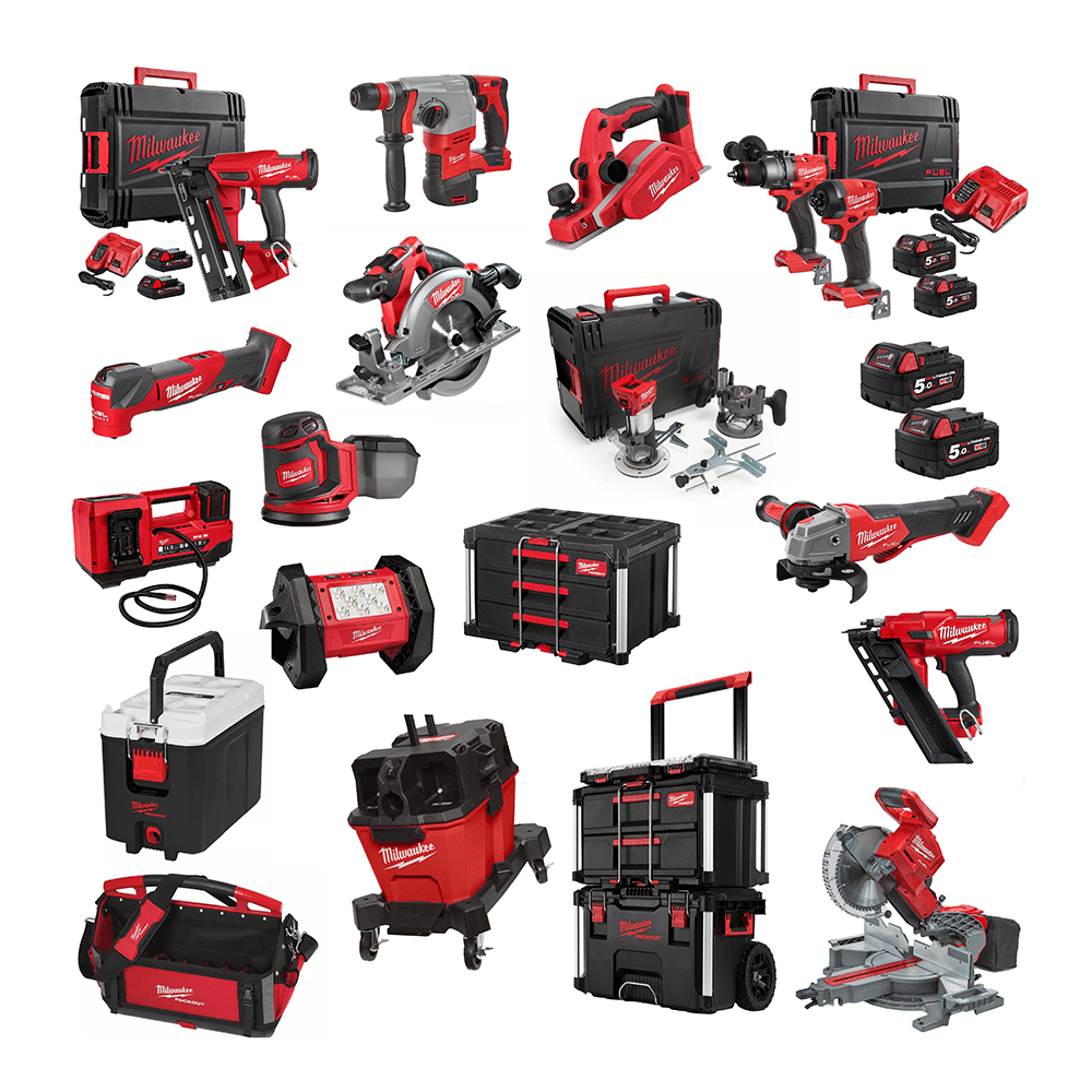 PROFESSIONAL MILWAUKEE 18V POWER TOOL BUNDLE - Rev Comps