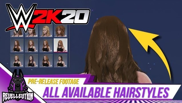 WWE 2K20 Available Hairstyles WWE2K20 WWE