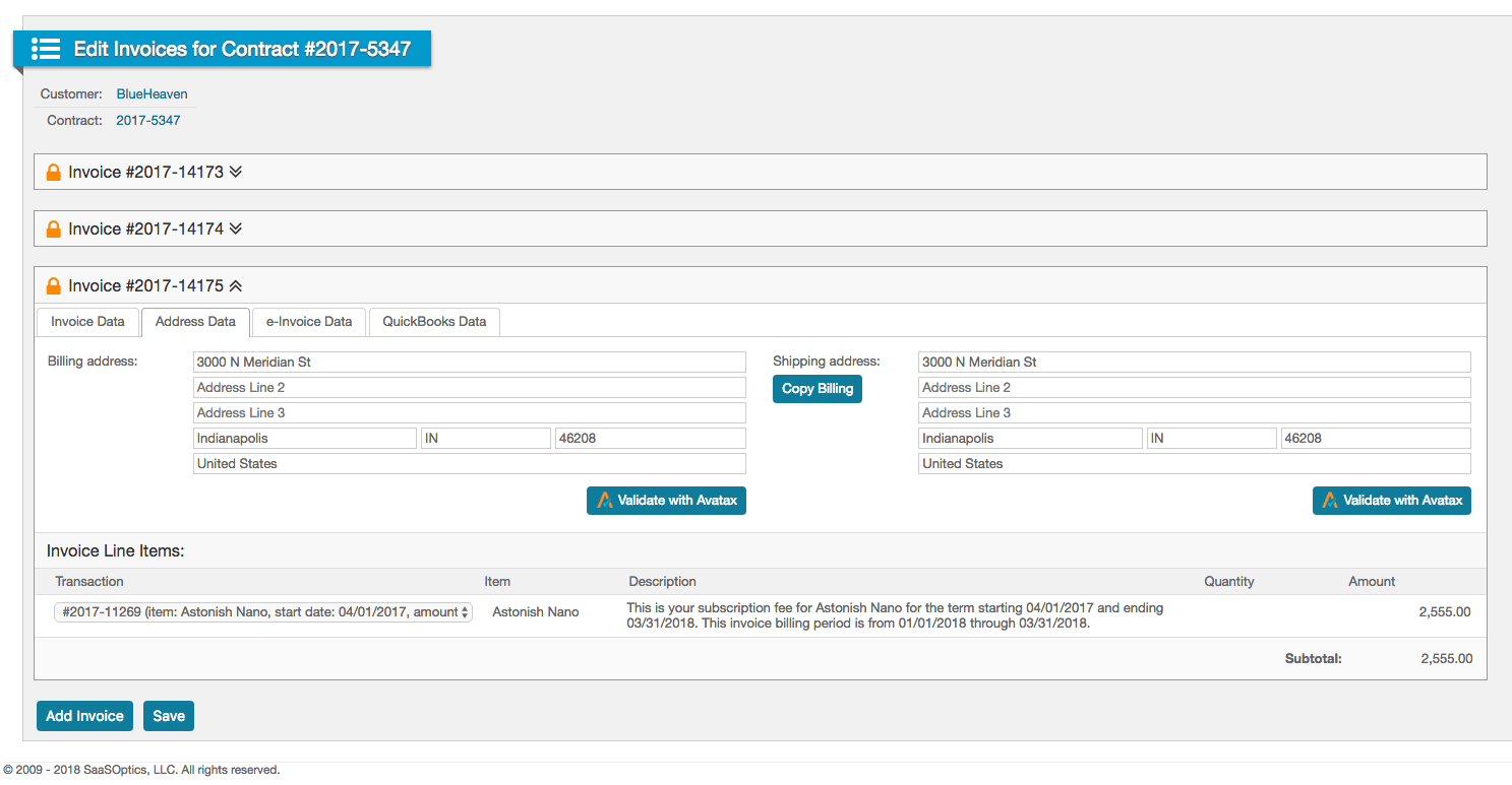 Subscription Invoicing and Billing for QuickBooks
