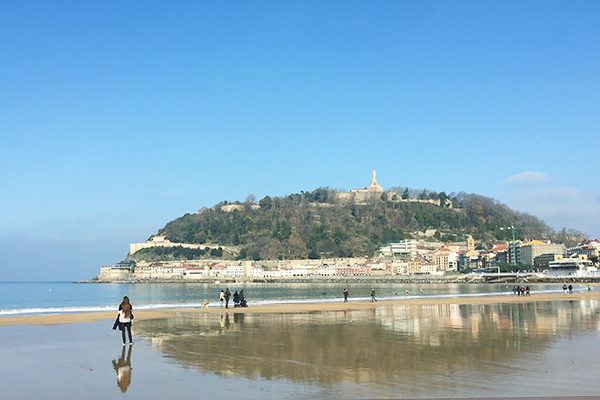 Vue panoramique dpeuis Mont Urgull San Sebastian