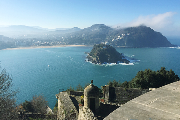 Vue panoramique dpeuis Mont Urgull San Sebastian