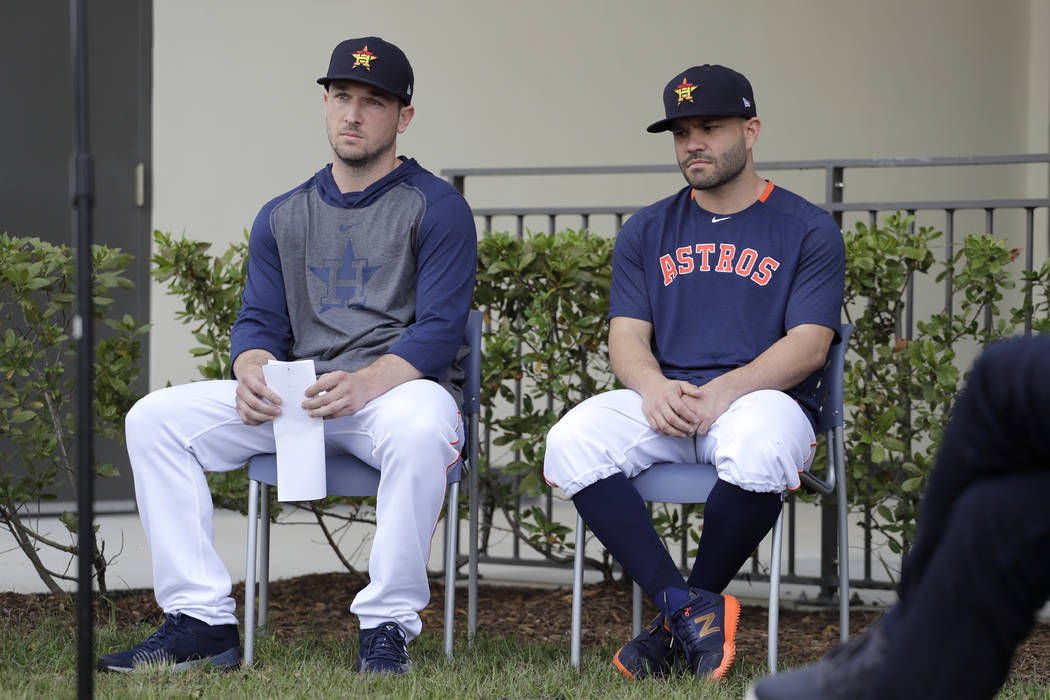 Astros’ Bregman, Altuve ‘sorry’ for signstealing scheme Las Vegas